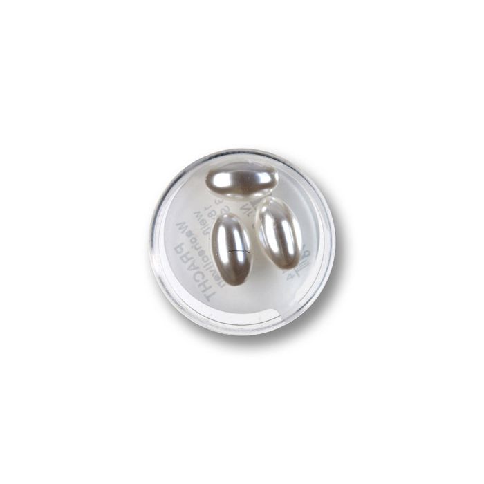 Wachsoliven weiß 18x10 mm Lochgröße 1 mm