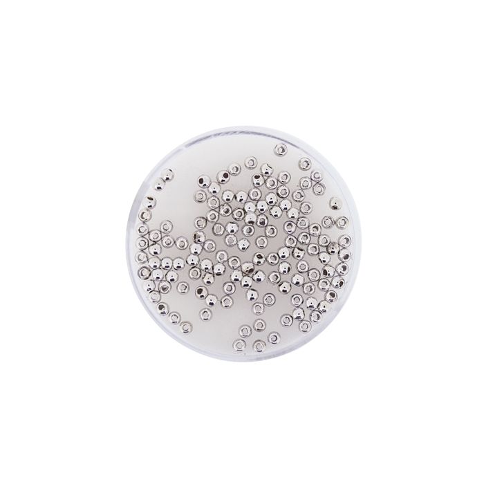 Metallic-Perle silberfb. 2 mm Lochgröße 0,7 mm 0710-02914 4016490083108  