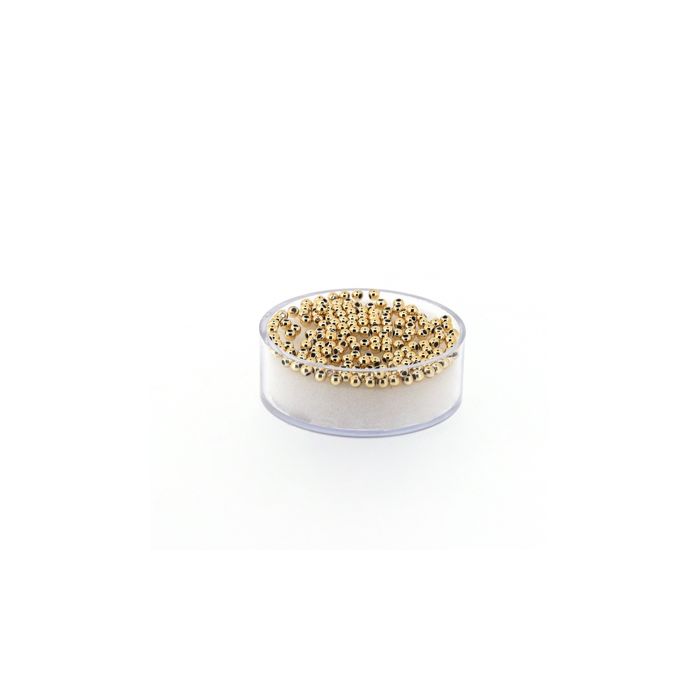 Metallic-Perle goldfb. 2 mm Lochgröße 0,7 mm 0710-02934 4016490083023  