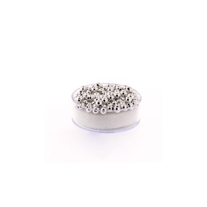 Metallic-Perle silberfb. 4 mm Lochgröße 1 mm 0710-04914 4016490083139  
