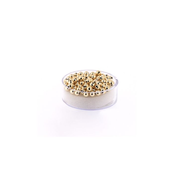 Metallic-Perle goldfb. 4 mm Lochgröße 1 mm 0710-04934 4016490083054  