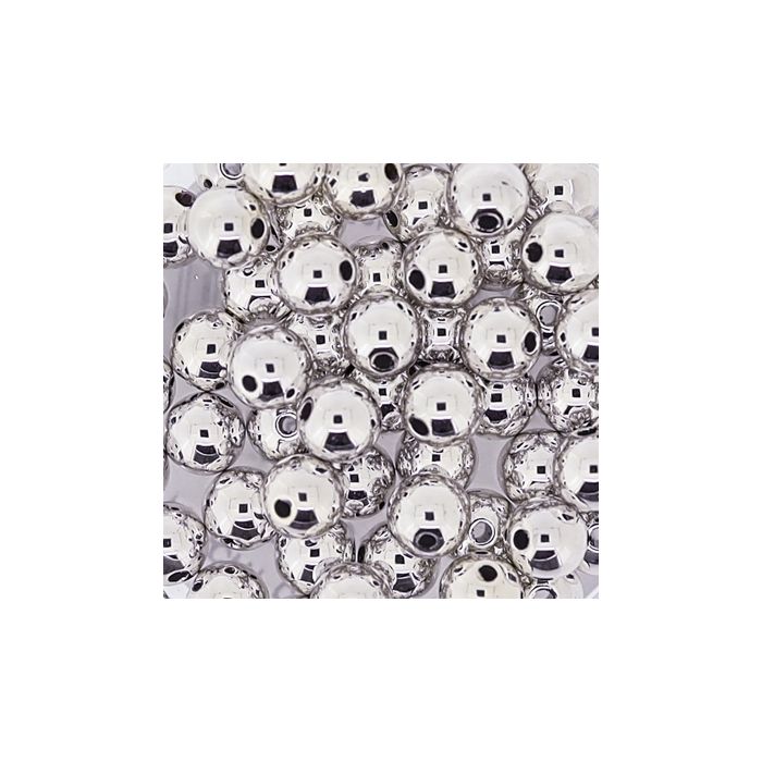 Metallic-Perle silberfb. 5 mm Lochgröße 1 mm 0710-05914 4016490083146  