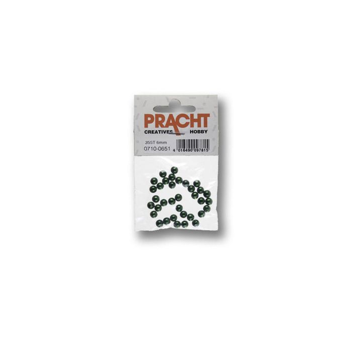 Metallic-Perle grün 6 mm Lochgröße 1 mm 0710-06514 4016490097822  