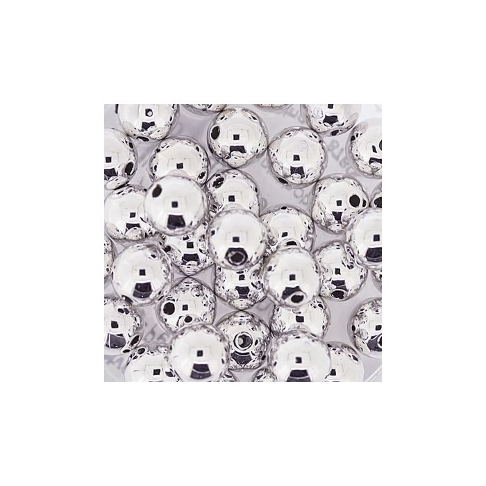 Metallic-Perle silberfb. 6 mm Lochgröße 1 mm 0710-06914 4016490083153  