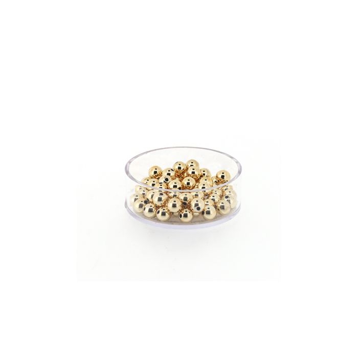 Metallic-Perle goldfb. 6 mm Lochgröße 1 mm 0710-06934 4016490083078  