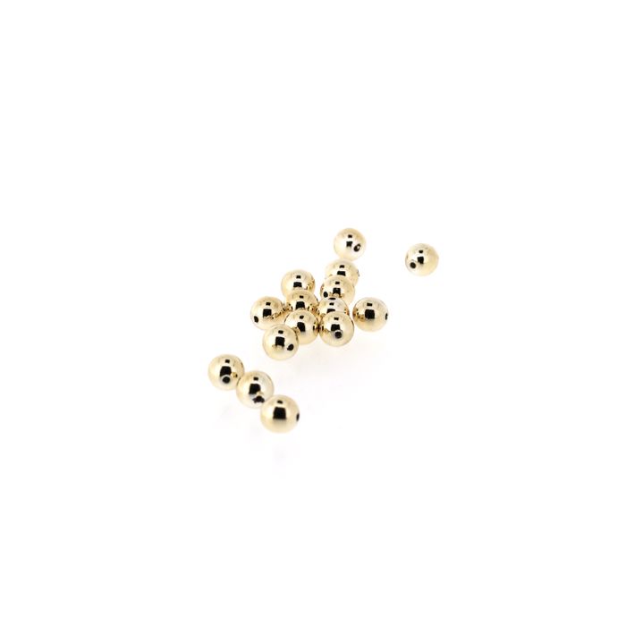 Metallic-Perle goldfb. 8 mm Lochgröße 1 mm 0710-0893 4016490016267  