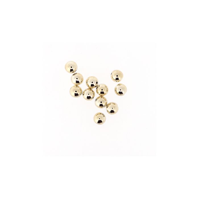 Metallic-Perle goldfb. 8 mm Lochgröße 1 mm 0710-0893 4016490016267  