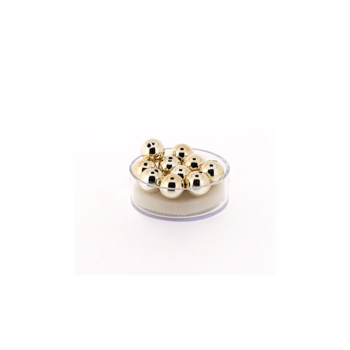 Metallic-Perle goldfb. 10 mm Lochgröße 1 mm 0710-10934 4016490083092  