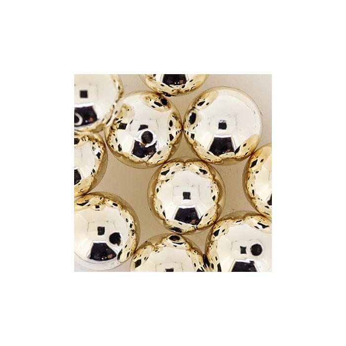 Metallic-Perle goldfb. 10 mm Lochgröße 1 mm 0710-10934 4016490083092  