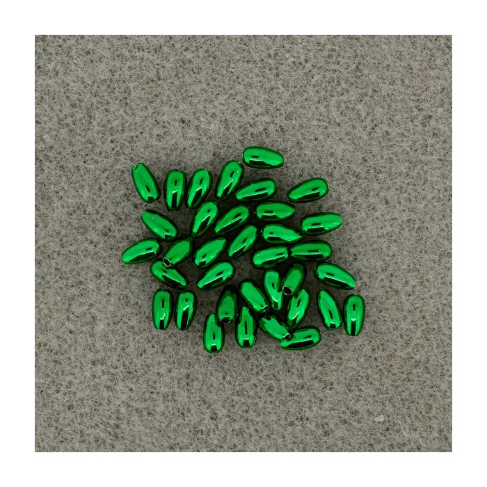 Metallic-Tropfen grün 6x3 mm Lochgröße 0,8 mm 35 St 0713-06514 4016490200529  