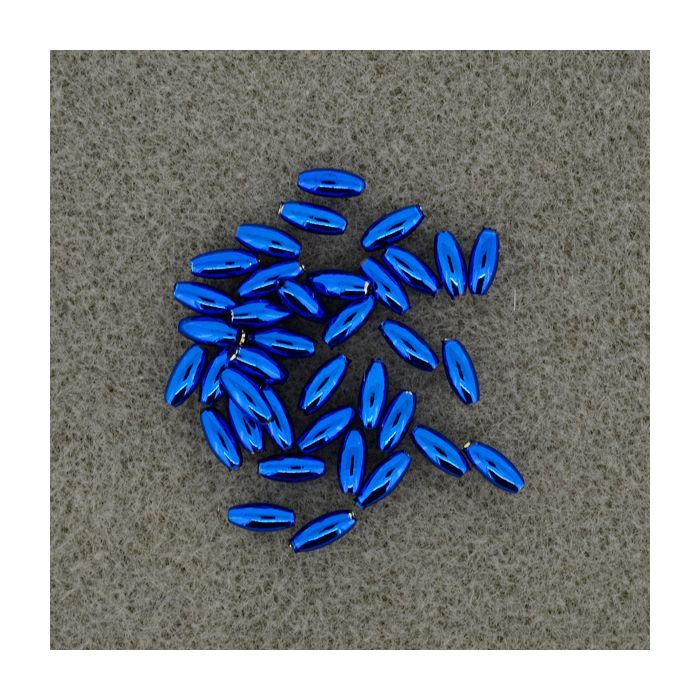 Metallic-Oliven blau 6x3 mm Lochgröße 0,8 mm