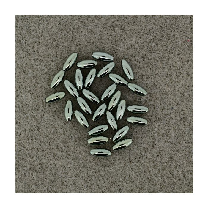Metallic-Oliven grau 6x3 mm Lochgröße 0,8 mm 35 St 0714-06544 4016490200741  