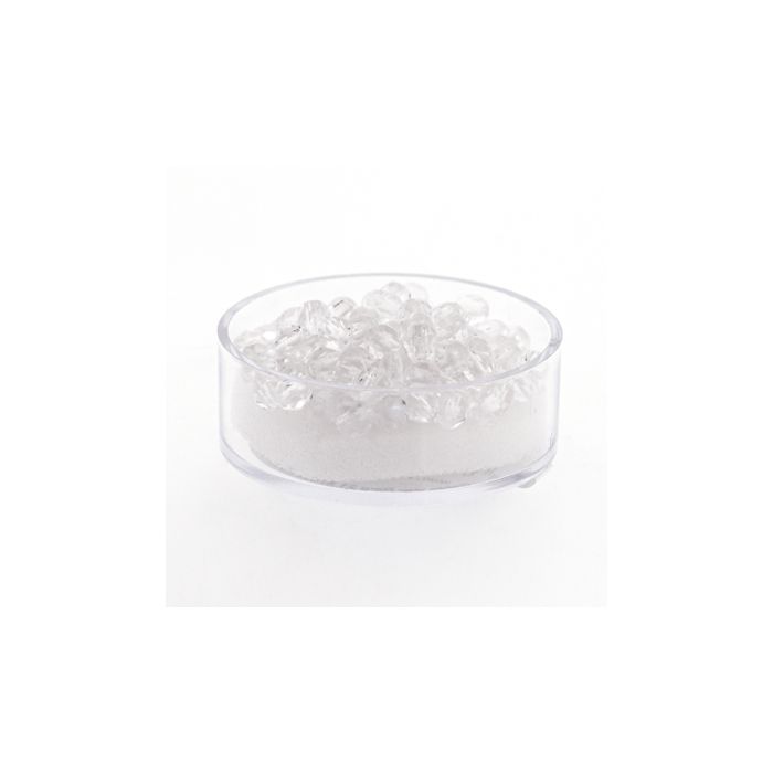 Glasschliffperle transp. kristall 4 mm Lochgröße 0,8 mm 100 Stück, Bild 1 von 3