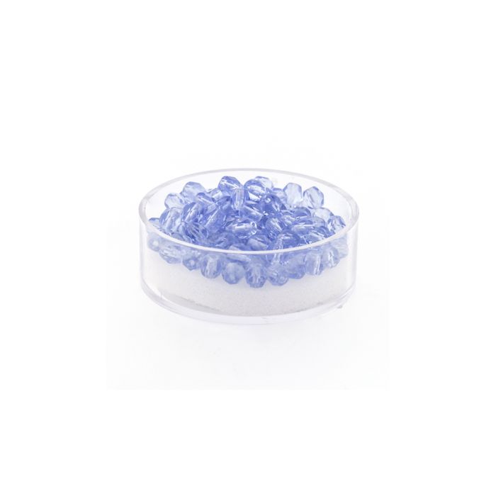 Glasschliffperle hellsafir 4 mm Lochgröße 0,8 mm 100 Stück, Bild 1 von 3