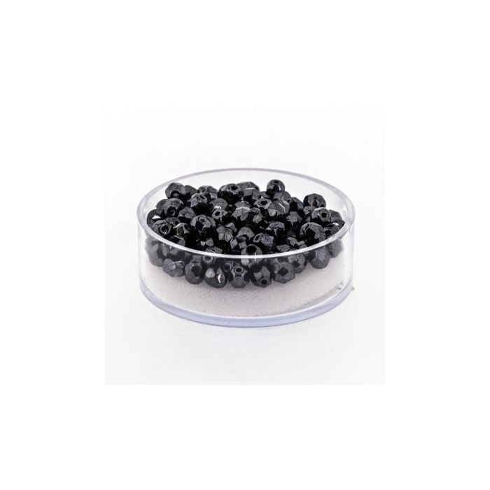 Glasschliffperle bedampft blutstein 4 mm Lochgröße 0,8 mm 100 Stück, Bild 1 von 3