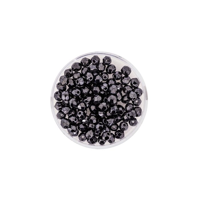 Glasschliffperle bedampft blutstein 4 mm Lochgröße 0,8 mm 100 Stück, Bild 2 von 3