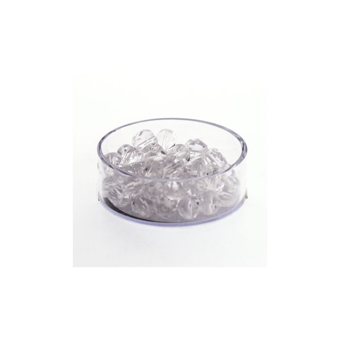 Glasschliffperle transp. kristall 6 mm Lochgröße 1 mm 50 St 0730-06134 4016490113102  
