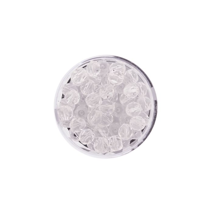 Glasschliffperle transp. kristall 6 mm Lochgröße 1 mm 50 St 0730-06134 4016490113102  