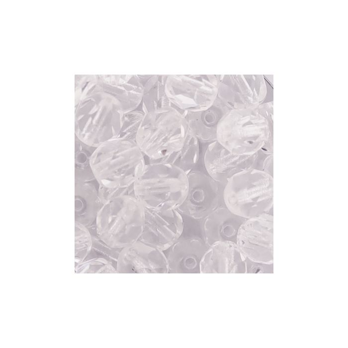 Glasschliffperle transp. kristall 6 mm Lochgröße 1 mm 50 St 0730-06134 4016490113102  