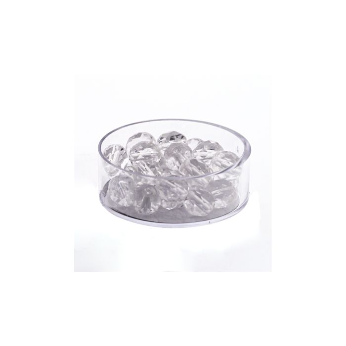 Glasschliffperle transp. kristall 8 mm Lochgröße 1 mm 25 St 0730-08134 4016490113409  