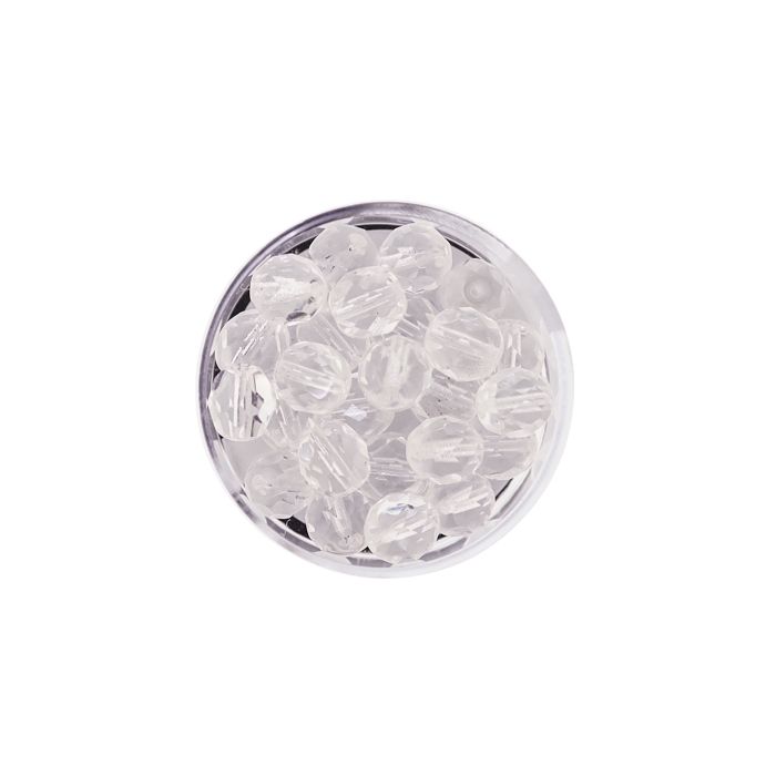 Glasschliffperle transp. kristall 8 mm Lochgröße 1 mm 25 St 0730-08134 4016490113409  