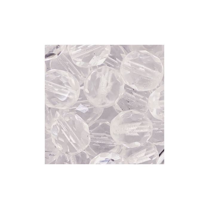 Glasschliffperle transp. kristall 8 mm Lochgröße 1 mm 25 St 0730-08134 4016490113409  