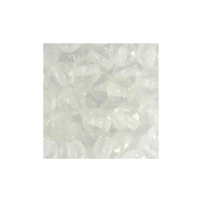 Glasperle rund transp. kristall 6 mm Lochgröße 0,8 mm 50 St 0741-06134 4016490590460  