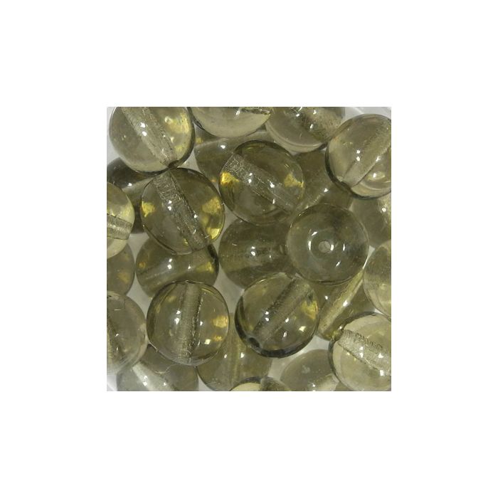 Glasperle rund transp. grau 8 mm Lochgröße 0,8 mm, Bild 2 von 3