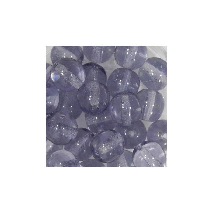 Glasperle rund transp. amethyst 8 mm Lochgröße 0,8 mm, Bild 2 von 3
