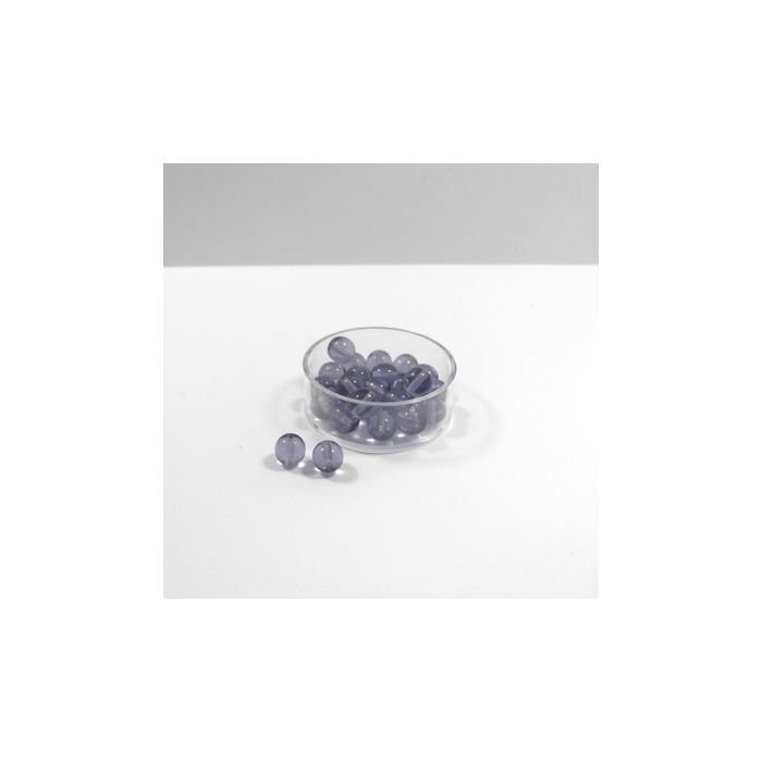 Glasperle rund transp. amethyst 8 mm Lochgröße 0,8 mm, Bild 3 von 3