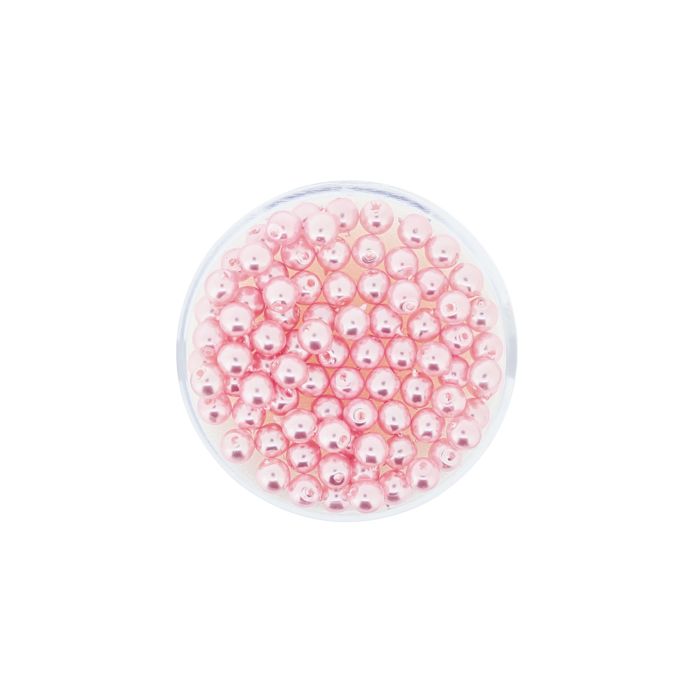 Wachs-Glasperle Top Qualität rosa 4 mm Lochgröße 0,8 mm 85 St 0785-04154 4016490846239  