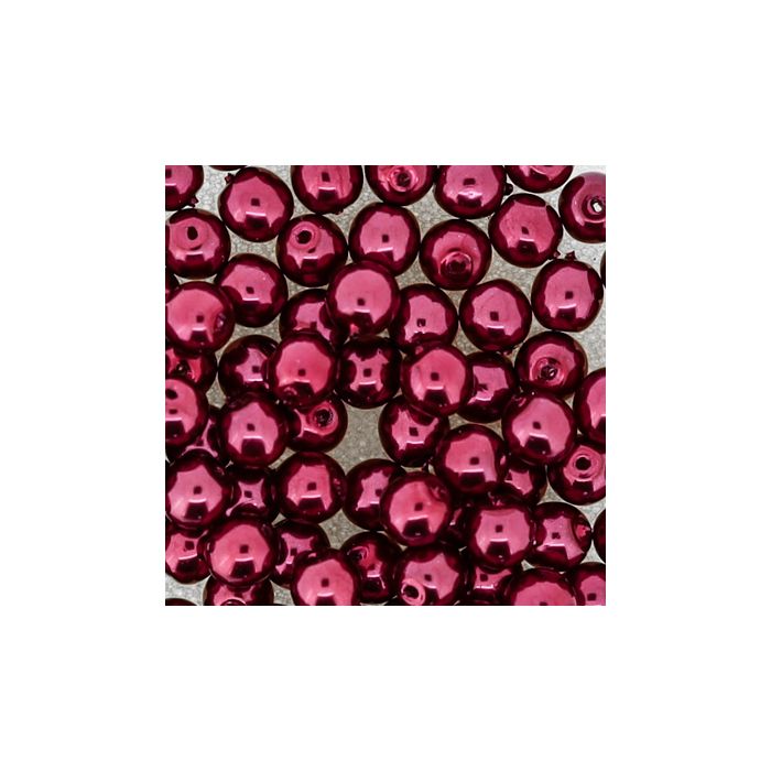 Wachs-Glasperle Top Qualität rot 4 mm Lochgröße 0,8 mm 85 St 0785-04254 4016490846291  
