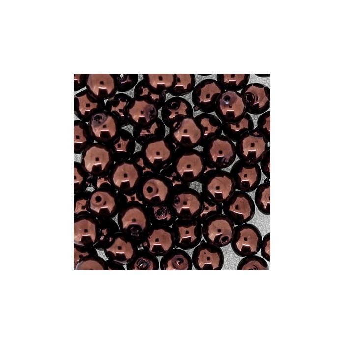 Wachs-Glasperle Top Qualität braun 4 mm Lochgröße 0,8 mm 85 St 0785-04414 4016490846611  