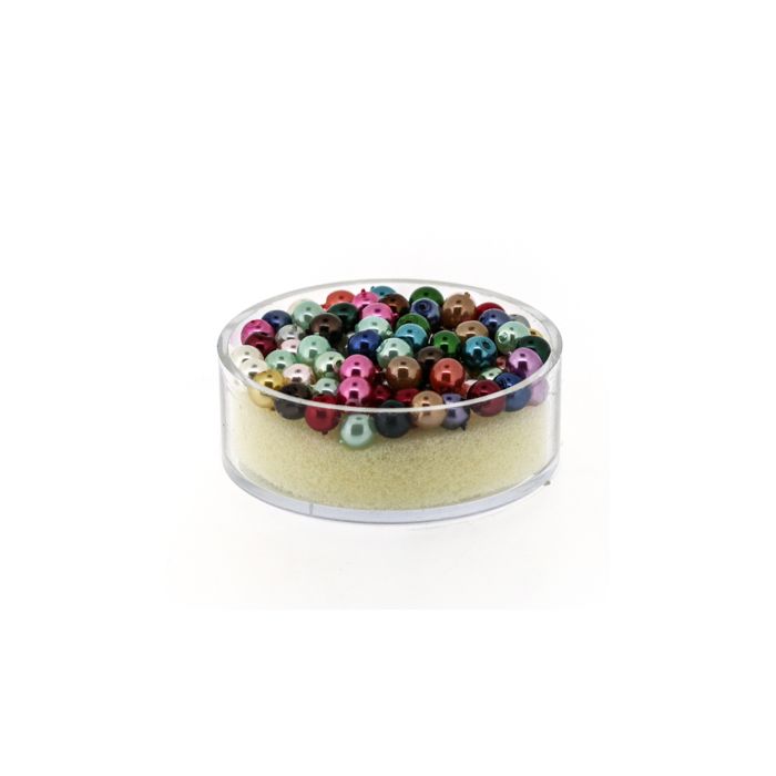 Wachs-Glasperle Top Qualität mix 4 mm Lochgröße 0,8 mm, Bild 1 von 3