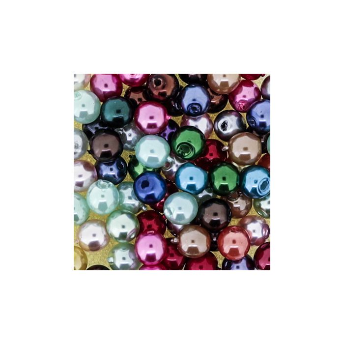 Wachs-Glasperle Top Qualität mix 4 mm Lochgröße 0,8 mm, Bild 3 von 3