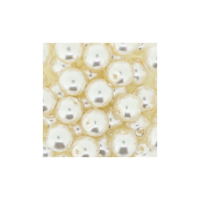 Wachs-Glasperle Top Qualität kultur 6 mm Lochgröße 0,8 mm 45 St 0785-06324 4016490846758  