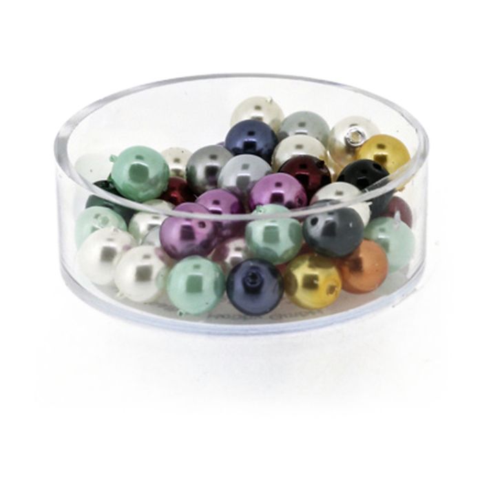 Wachs-Glasperlen 6 mm Mix – Dose 45 Stück, Bild 1 von 3