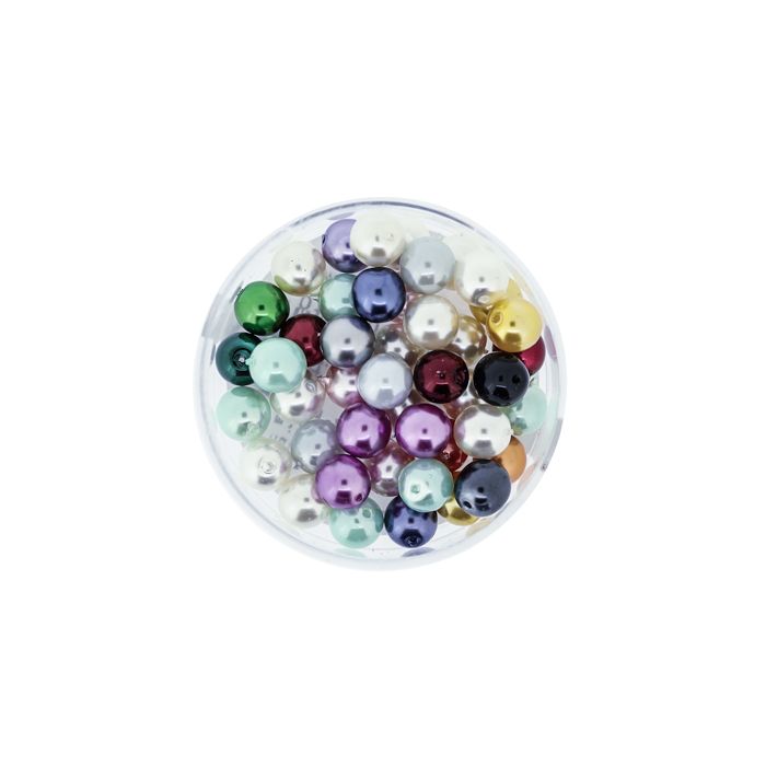 Wachs-Glasperlen 6 mm Mix – Dose 45 Stück, Bild 2 von 3