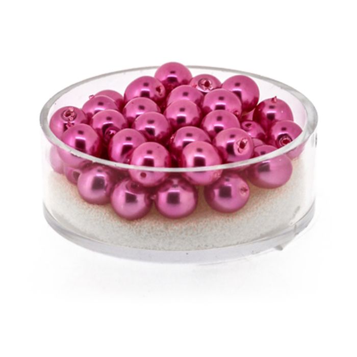 Wachs-Glasperlen 6 mm Pink – Dose 45 Stück, Bild 1 von 3