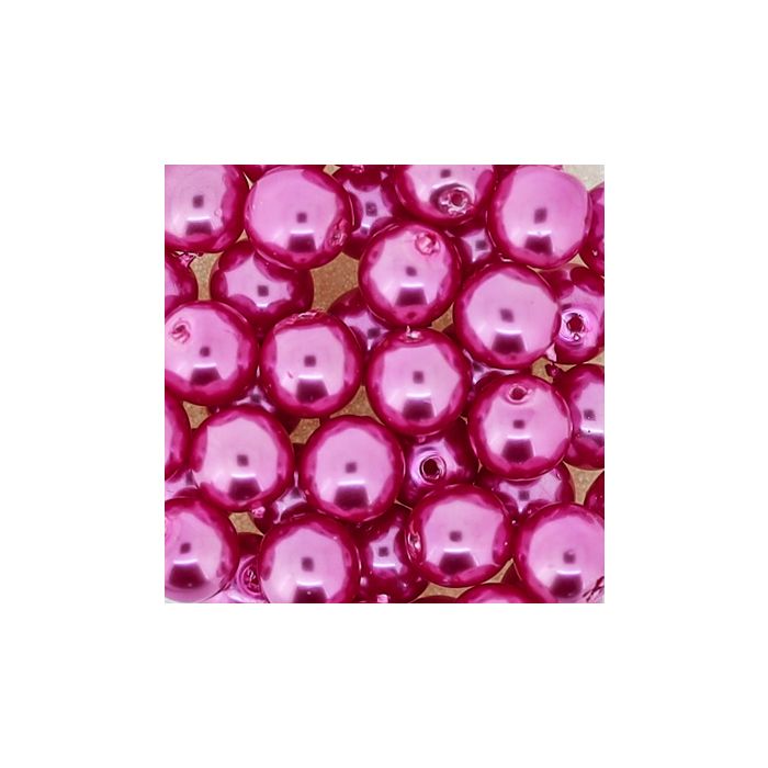 Wachs-Glasperlen 6 mm Pink – Dose 45 Stück, Bild 3 von 3