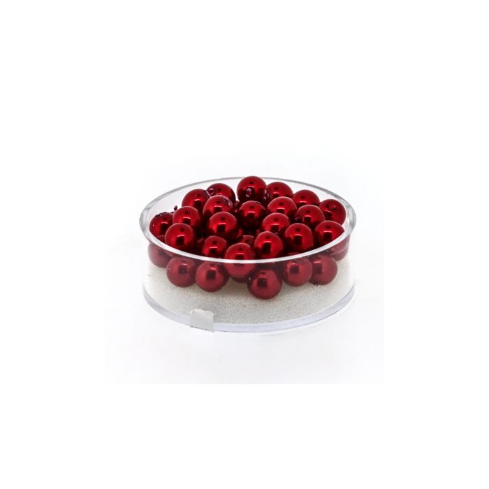Wachs-Glasperle Top Qualität hellrot 6 mm Lochgröße 0,8 mm 45 St 0785-06764 4016490846871  