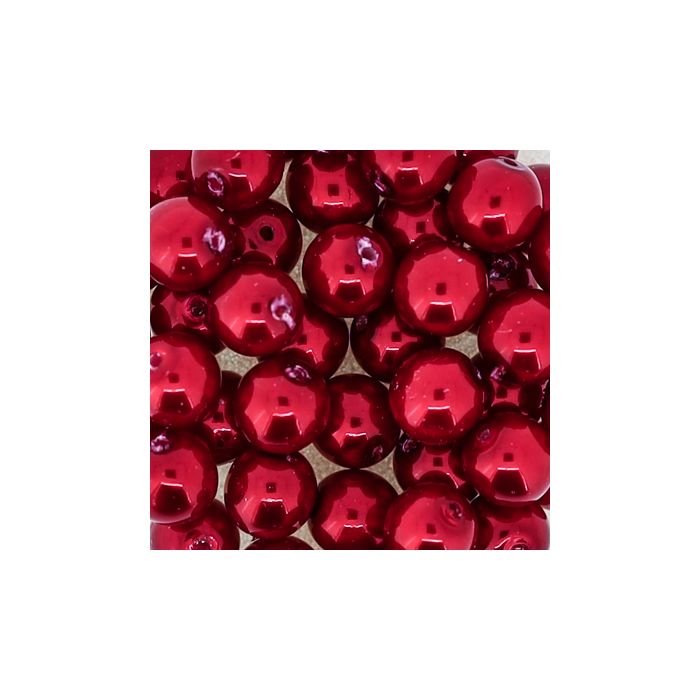 Wachs-Glasperle Top Qualität hellrot 6 mm Lochgröße 0,8 mm 45 St 0785-06764 4016490846871  
