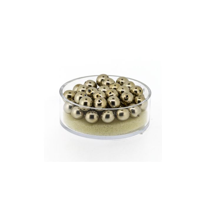 Wachs-Glasperle Top Qualität goldbraun 6 mm Lochgröße 0,8 mm 45 St 0785-06934 4016490850694  