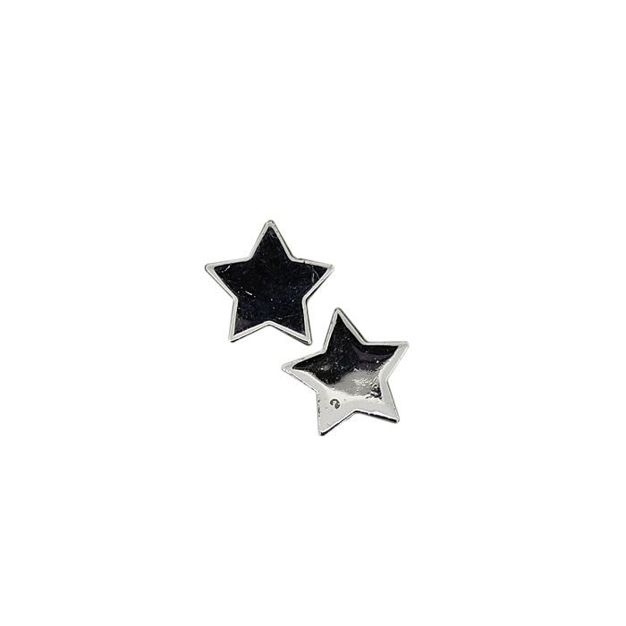 Wachsperle Stern silberfb.metallic 14 mm Lochgröße 1,2 mm 12 St 0809-14914 4016490587804  