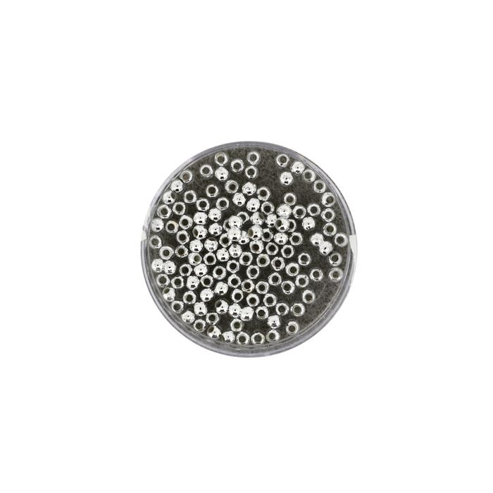 Metallic-Perle silberfb. 3 mm Lochgröße 1 mm 0810-0391 4016490050629  