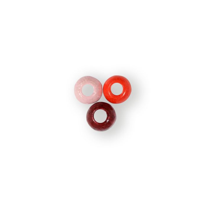 Holzperle rund rot-ton 4 mm Lochgröße 1,8 mm 0850-04525 4016490580973  