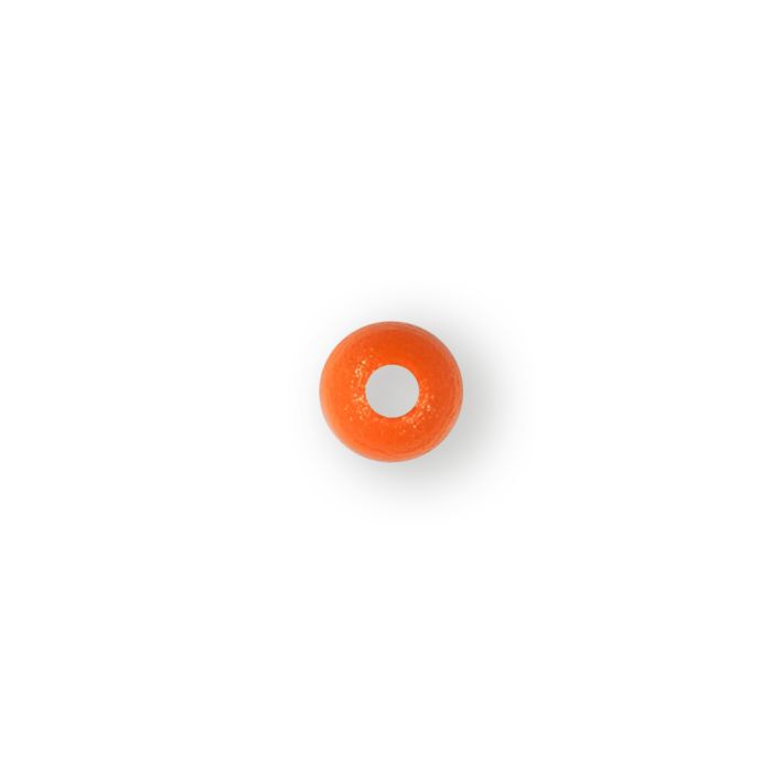 Holzperle rund orange 6 mm Lochgröße 2 mm