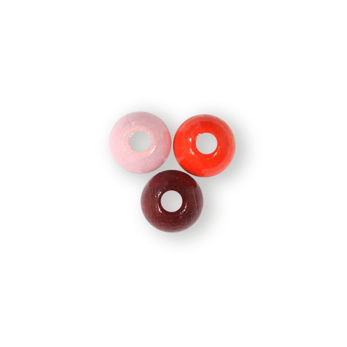 Holzperle rund rot-ton 8 mm Lochgröße 2,2 mm 0850-08525 4016490581291  