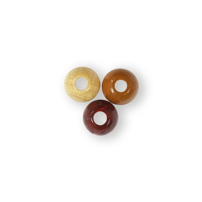Holzperle rund braun-ton 8 mm Lochgröße 2,2 mm 0850-08575 4016490581390  