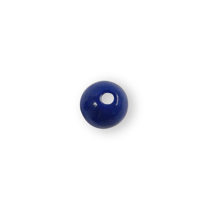 Holzperle rund ultramarine 8 mm Lochgröße 2,2 mm 0850-08655 4016490686316  